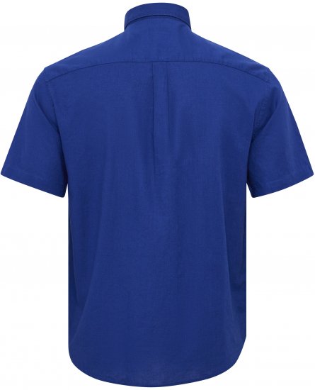 North Latitude Shirt Short Sleeve TALL Blue - HERRENBEKLEIDUNG MT-6XLT - Langgrößen für Herren