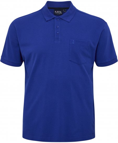 North Latitude Polo Pique Short Sleeve Cobalt Blue - Polo-shirts für herren - Polo-Shirts für Herren in großen Größen