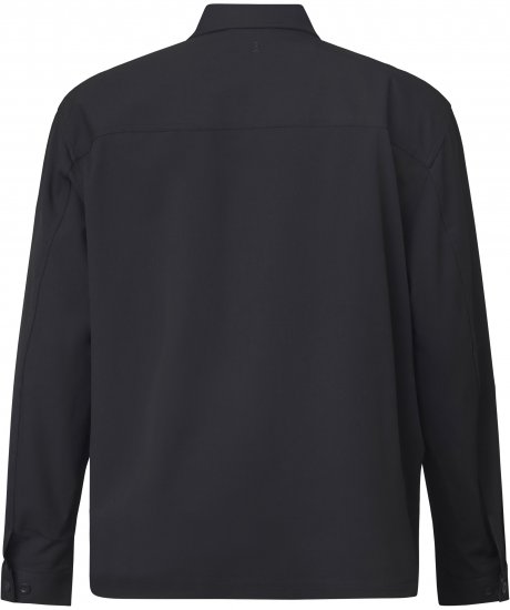 North Latitude 61106 Overshirt Im Anzugstil Mit Durchgehendem Reißverschluss Schwarz - Herren jacken - Herren Jacken in großen Größen