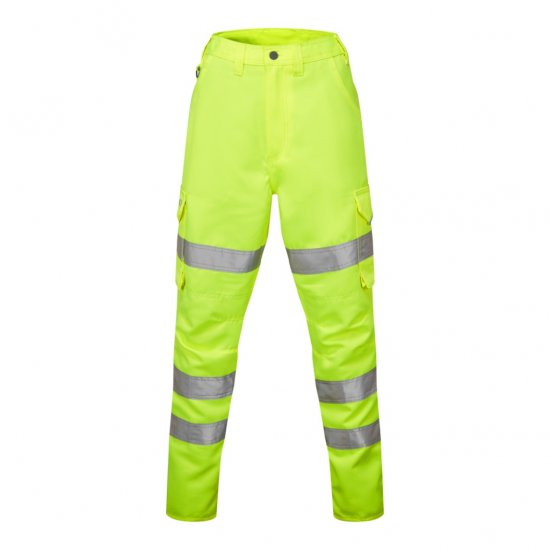 Leo Pennymoor EcoViz Women's Poly/Cotton Cargo Trousers Yellow - Arbeitskleidung - 