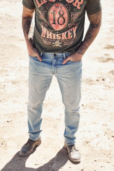 JP1880 Jeans Regular Fit 5-Pocket Bleached Denim - Herren-jeans & -hosen - Herren-Jeans & -Hosen in großen Größen