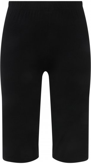 Ulla Popken Stretch Knit Bike Shorts Black - Jeans & Hosen in Großen Größen – Plus Size - 