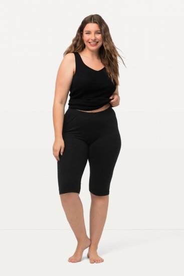 Ulla Popken Stretch Knit Bike Shorts Black - Ulla Popken - Ulla Popken Mode in großen Größen