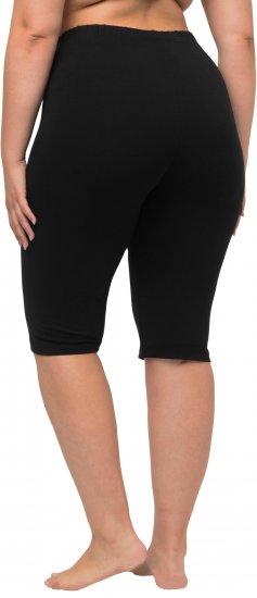 Ulla Popken Stretch Knit Bike Shorts Black - Jeans & Hosen in Großen Größen – Plus Size - 