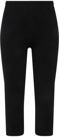 Ulla Popken Basic Stretch Knit Capris Black - Jeans & Hosen in Großen Größen – Plus Size - 