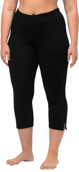 Ulla Popken Basic Stretch Knit Capris Black - Jeans & Hosen in Großen Größen – Plus Size - 