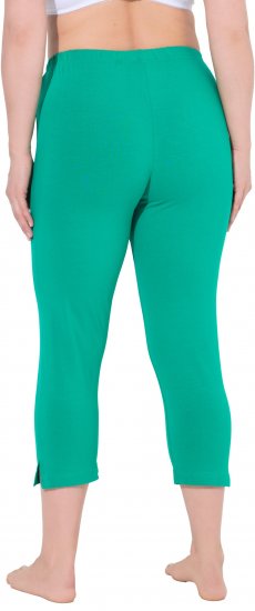 Ulla Popken Basic Stretch Knit Capris Green - Jeans & Hosen in Großen Größen – Plus Size - 