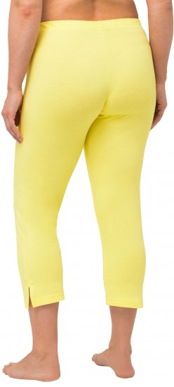 Ulla Popken Basic Stretch Knit Capris Yellow - Jeans & Hosen in Großen Größen – Plus Size - 