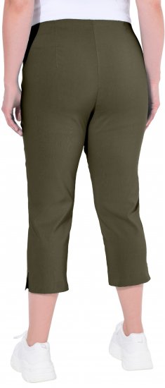 Ulla Popken Stretch Basic Bengaline Capri Pants Forest Forest Green - Jeans & Hosen in Großen Größen – Plus Size - 