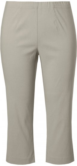 Ulla Popken Stretch Basic Bengaline Capri Pants Grey - Jeans & Hosen in Großen Größen – Plus Size - 