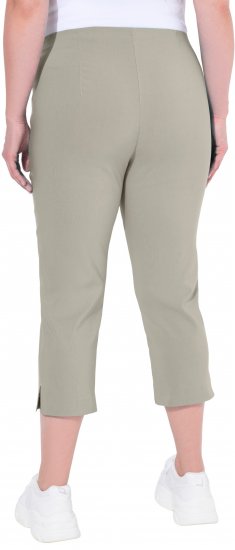 Ulla Popken Stretch Basic Bengaline Capri Pants Grey - Jeans & Hosen in Großen Größen – Plus Size - 