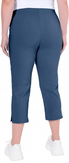 Ulla Popken Stretch Basic Bengaline Capri Pants Denim Blue - Jeans & Hosen in Großen Größen – Plus Size - 