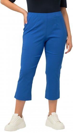 Ulla Popken Stretch Basic Bengaline Capri Pants Royal Blue - Jeans & Hosen in Großen Größen – Plus Size - 