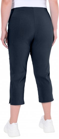 Ulla Popken Stretch Basic Bengaline Capri Pants Navy Blue - Jeans & Hosen in Großen Größen – Plus Size - 