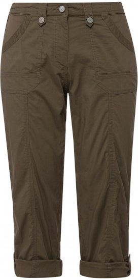 Ulla Popken Roll Tab Hem Stretch Cargo Pants Green - Jeans & Hosen in Großen Größen – Plus Size - 