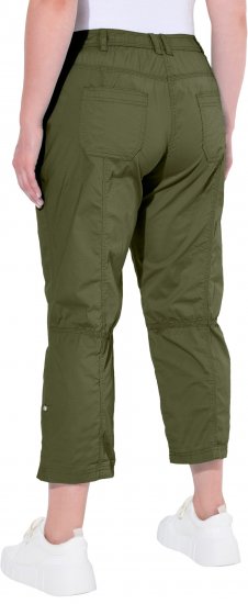 Ulla Popken Roll Tab Hem Stretch Cargo Pants Green - Jeans & Hosen in Großen Größen – Plus Size - 