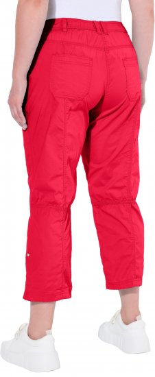 Ulla Popken Roll Tab Hem Stretch Cargo Pants Red - Jeans & Hosen in Großen Größen – Plus Size - 