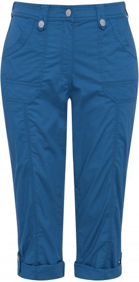 Ulla Popken Roll Tab Hem Stretch Cargo Pants Blue - Jeans & Hosen in Großen Größen – Plus Size - 