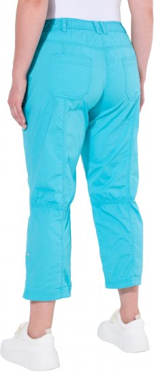 Ulla Popken Roll Tab Hem Stretch Cargo Pants Deep Aqua - Jeans & Hosen in Großen Größen – Plus Size - 