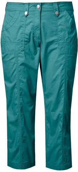 Ulla Popken Roll Tab Hem Stretch Cargo Pants Teal - Jeans & Hosen in Großen Größen – Plus Size - 