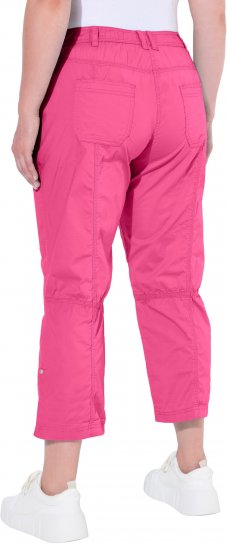 Ulla Popken Roll Tab Hem Stretch Cargo Pants Pink - Jeans & Hosen in Großen Größen – Plus Size - 