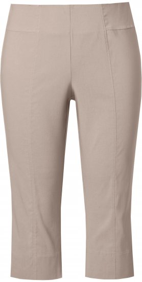 Ulla Popken Bengaline Elastic Waist Stretch Capri Pants Orange - Jeans & Hosen in Großen Größen – Plus Size - 