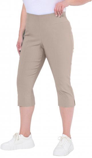 Ulla Popken Bengaline Elastic Waist Stretch Capri Pants Orange - Jeans & Hosen in Großen Größen – Plus Size - 