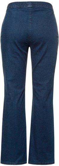 Ulla Popken Straight Leg Elastic Waist Mandy Fit Stretch Jeans Denim Blue - Jeans & Hosen in Großen Größen – Plus Size - 