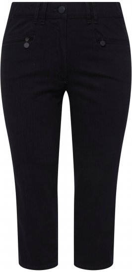 Ulla Popken Mony Stretch Capri Pants Navy - Jeans & Hosen in Großen Größen – Plus Size - 