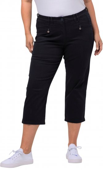 Ulla Popken Mony Stretch Capri Pants Navy - Jeans & Hosen in Großen Größen – Plus Size - 