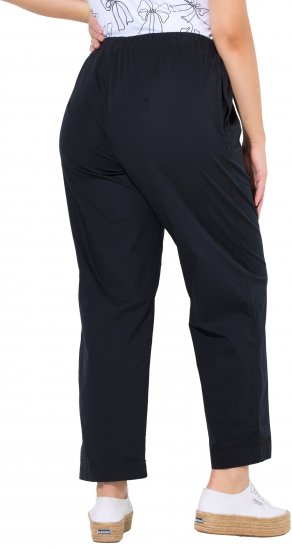 Ulla Popken Wide Leg Ruby Fit Stretch Chino Pants Navy - Jeans & Hosen in Großen Größen – Plus Size - 
