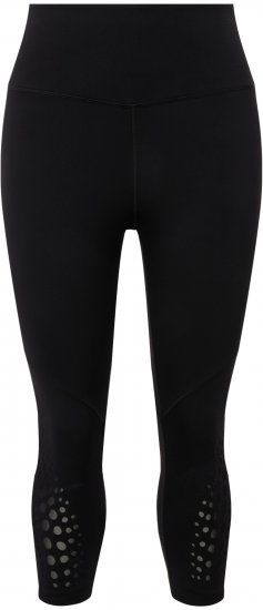 Ulla Popken Quick Dry Sport Crop Leggings Black - Jeans & Hosen in Großen Größen – Plus Size - 