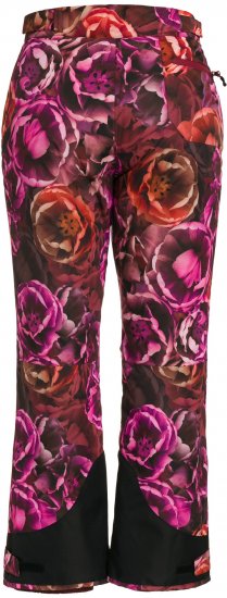 Ulla Popken Hyprar Rose Print Fully Lined Ski Pants Orange - Jeans & Hosen in Großen Größen – Plus Size - 