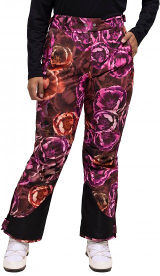 Ulla Popken Hyprar Rose Print Fully Lined Ski Pants Orange - Jeans & Hosen in Großen Größen – Plus Size - 