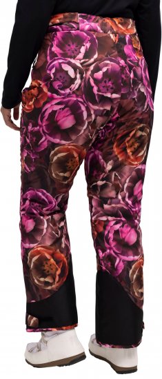 Ulla Popken Hyprar Rose Print Fully Lined Ski Pants Orange - Jeans & Hosen in Großen Größen – Plus Size - 