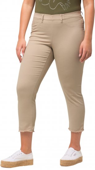 Ulla Popken Stretch Blend Bengaline Pants Dark Putty - Jeans & Hosen in Großen Größen – Plus Size - 