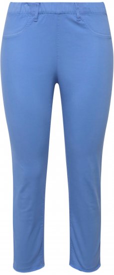 Ulla Popken Stretch Blend Bengaline Pants Blue - Jeans & Hosen in Großen Größen – Plus Size - 
