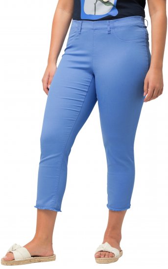 Ulla Popken Stretch Blend Bengaline Pants Blue - Jeans & Hosen in Großen Größen – Plus Size - 