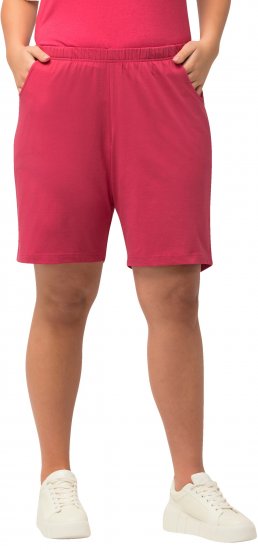Ulla Popken Stretch Knit Bermuda Shorts Red - Jeans & Hosen in Großen Größen – Plus Size - Jeans & Hosen, EU 42-70