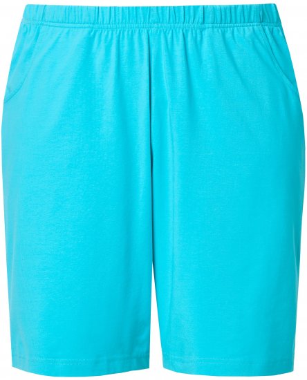 Ulla Popken Stretch Knit Bermuda Shorts Blue - Jeans & Hosen in Großen Größen – Plus Size - 