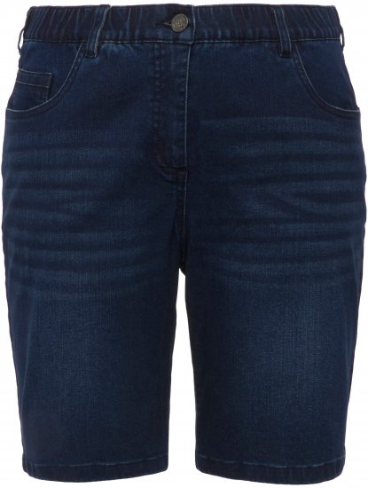 Ulla Popken Basic Denim Mandy Bermuda Shorts Blue Denim - Jeans & Hosen in Großen Größen – Plus Size - 