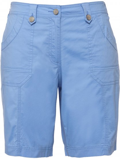 Ulla Popken Cargo Bermuda Shorts Cloud Blue - Jeans & Hosen in Großen Größen – Plus Size - 