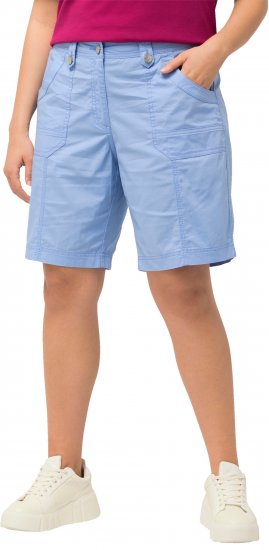 Ulla Popken Cargo Bermuda Shorts Cloud Blue - Jeans & Hosen in Großen Größen – Plus Size - 