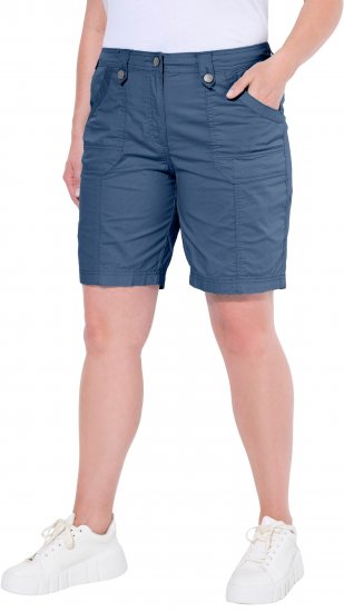 Ulla Popken Cargo Bermuda Shorts Atlantic Blue - Jeans & Hosen in Großen Größen – Plus Size - 