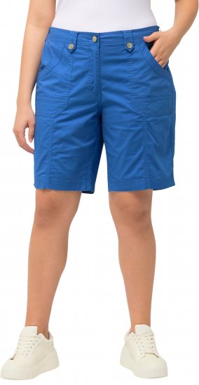 Ulla Popken Cargo Bermuda Shorts Royal Blue - Jeans & Hosen in Großen Größen – Plus Size - 