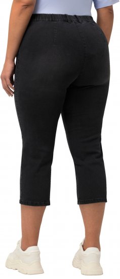 Ulla Popken Cropped Stretch Blend Mony Jeans Black - Jeans & Hosen in Großen Größen – Plus Size - 