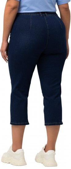 Ulla Popken Cropped Stretch Blend Mony Jeans Blue Denim - Jeans & Hosen in Großen Größen – Plus Size - 