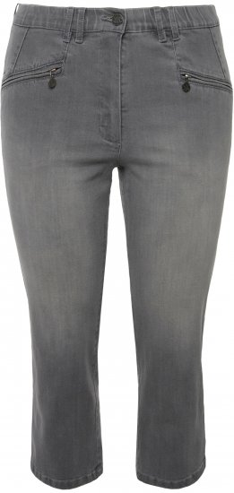 Ulla Popken Cropped Stretch Blend Mony Jeans Denim Blue - Jeans & Hosen in Großen Größen – Plus Size - 