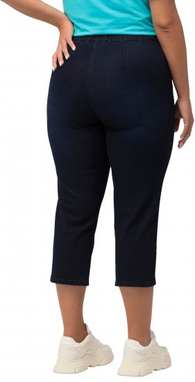 Ulla Popken Cropped Stretch Blend Mony Jeans Denim Blue - Jeans & Hosen in Großen Größen – Plus Size - 