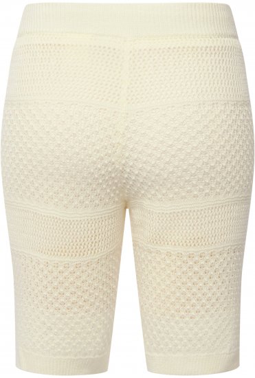 Ulla Popken Crochet Bermuda Layered Look Shorts White - Jeans & Hosen in Großen Größen – Plus Size - 